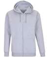 03812 Carter SOL'S Unisex Carter Full Zip Hoodie Grey Marl colour image